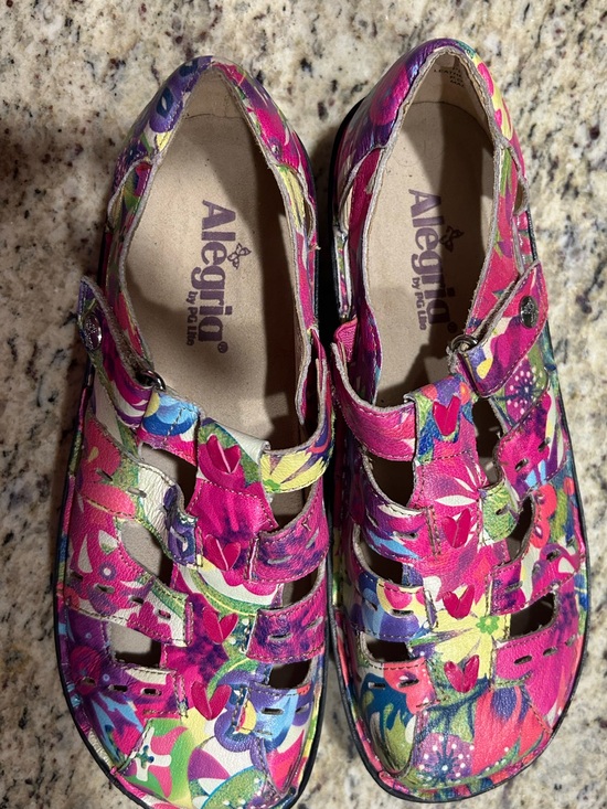 Alegria Shoes - ALEGRIA PESCA FLORAL LEATHER COMFORT SHOES NEW? Size 38 (8-8.5) no box